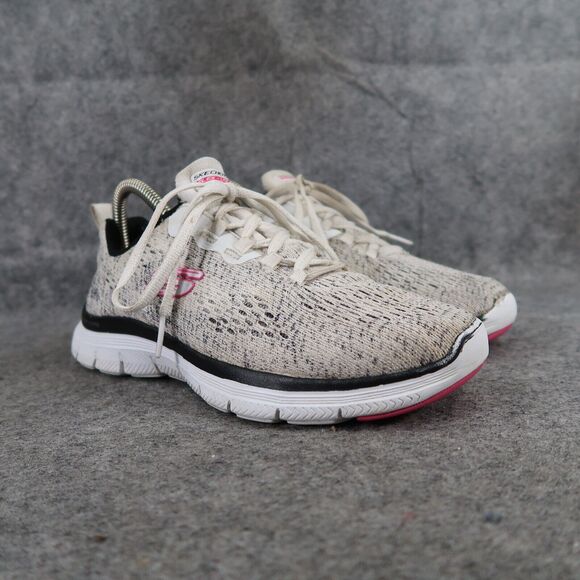 Skechers Shoes Womens 7 Athletic Trainers Flex Appeal Sneaker Active Comfort Low - Picture 1 of 15